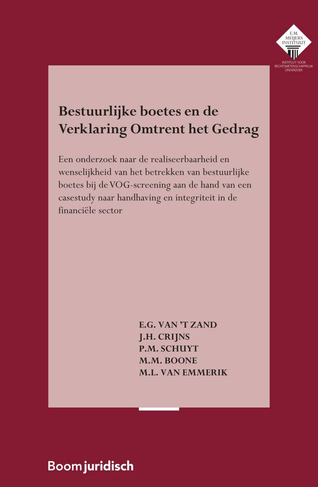 Bestuurlijke boetes en de Verklaring Omtrent het Gedrag / Druk 1