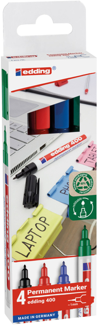 Viltstift edding 400 creatief rond 1mm assorti
