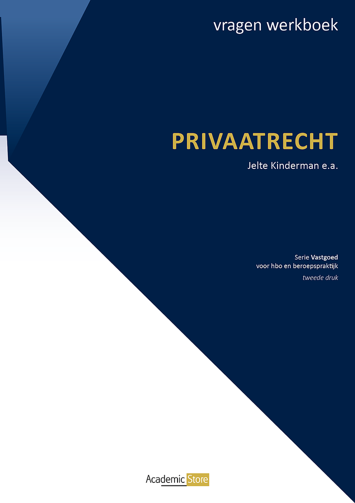 Privaatrecht voor Vastgoed - Werkboek (2026-2027)