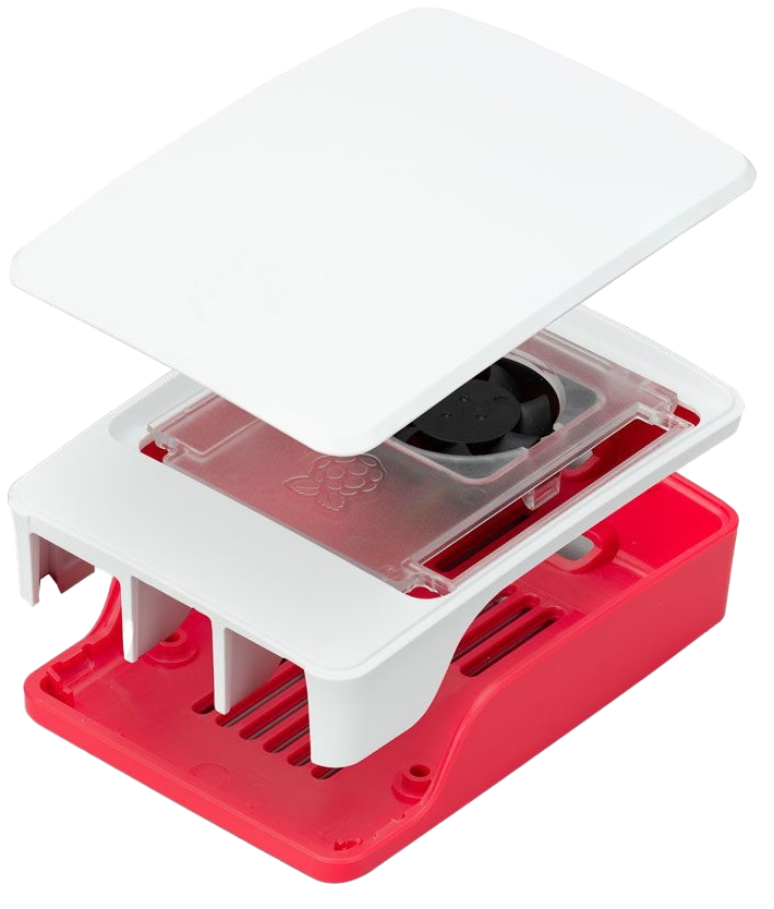 Officiele Raspberry Pi 5 Behuizing - Rood/Wit