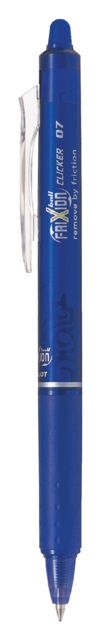 Rollerpen PILOT Frixion Clicker blauw uitwisbaar 0.35mm