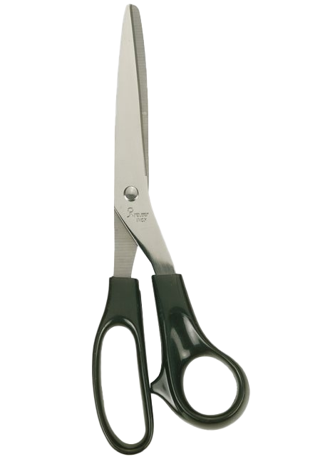 Schaar Quantore 21 cm met Plastic Handvat Zwart
