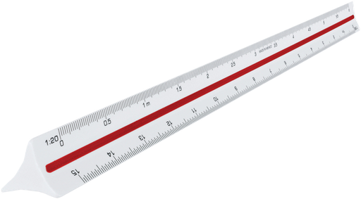 [3154142400130] Schaalstok Maped driehoekig 1:20/25/33,33/50/75/100