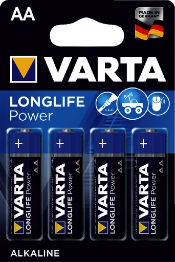 [4008496559435] Varta Longlife Power batterijen 4xAA