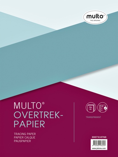 [8710986996205] Interieur Multo overtrekpapier A4 23-rings 50vel