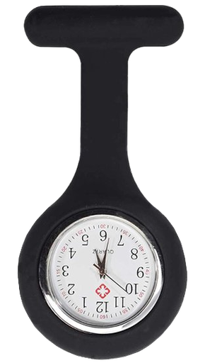 [8721042942258] Zusterhorloge (Verpleegkundige horloge) Zwart