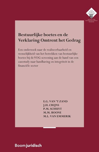 [9789462908437] Bestuurlijke boetes en de Verklaring Omtrent het Gedrag / Druk 1