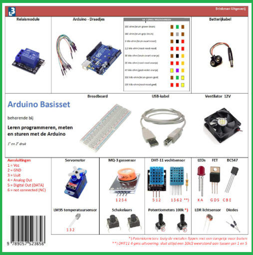 [9789057524127] Arduino kit, Basisset