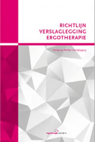 [9789082302738] Richtlijn verslaglegging Ergotherapie