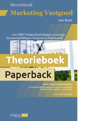 [9789083433035] Marketing Vastgoed - Theorieboek (editie 2024/2025)