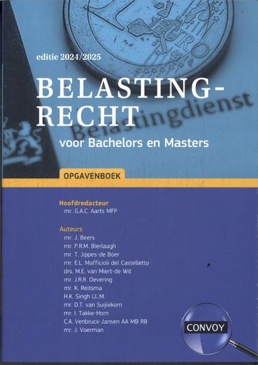 [9789463174466] Belastingrecht voor Bachelors en Masters Opgavenboek 2024-2025