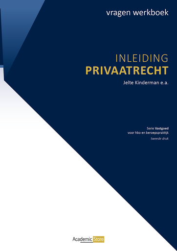 [9789083567099] Inleiding Privaatrecht Werkboek BT1 (editie 2026-2027)