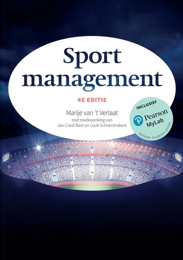 [9789043037594] Sportmanagement met MyLab / Druk 4