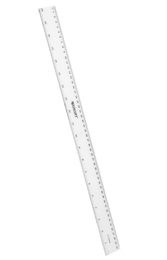[4027521513891] Liniaal Westcott 50cm Kunststof Cm/Inch Verdeling