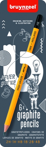 [8712079411725] Potloden Bruynzeel 6 hardheden