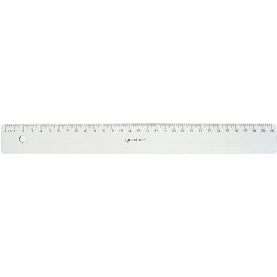 [8712453047007] Liniaal Quantore 30cm kunststof transparant