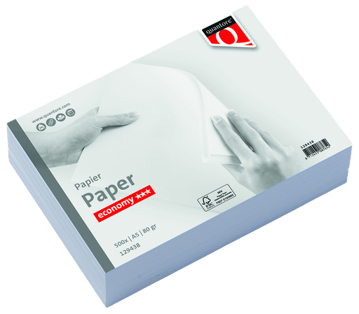 [8712453087652] Kopieerpapier Quantore Economy A5 80gr wit 500vel