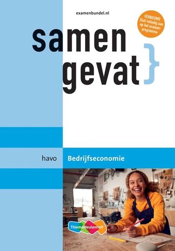 [9789006649994] Samengevat Bedrijfseconomie HAVO